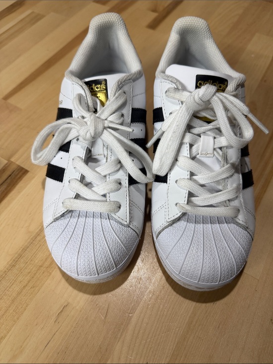 adidas Other - adidas White and Black Kids' Classic Shell-Toe Sneakers